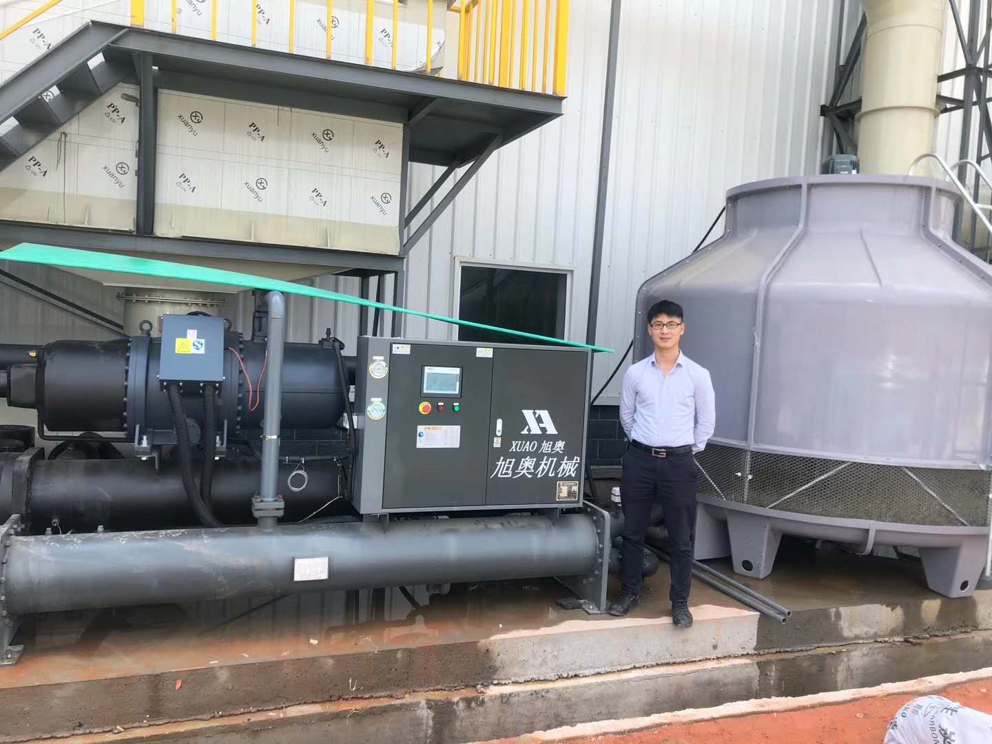 新能源行業控溫現場